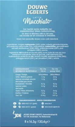 Douwe Egberts Verwenkoffie Latte Macchiato Oploskoffie - 5 X 8 Zakjes -Koffie Series Winkel 713x1200 2