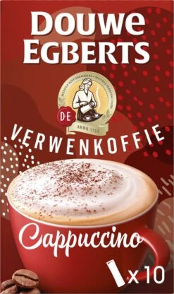 Douwe Egberts Verwenkoffie Cappuccino Oploskoffie - 5 X 10 Zakjes -Koffie Series Winkel 713x1200