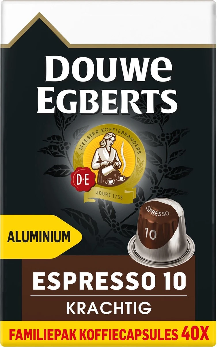Douwe Egberts Espresso Krachtig (10) - 5 X 40 Koffiecups 4 Douwe Egberts Espresso Krachtig (10) - 5 X 40 Koffiecups - Afbeelding 2