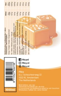 Fitcy | Koffiesiroop | Salted Caramel | Barista Syrup | Zero | Vegan | Vetvrij | Suikervrij | Keto-vriendelijk | Koffie | Siroop | MET DOSEERPOMP | 1L -Koffie Series Winkel 764x1200 1