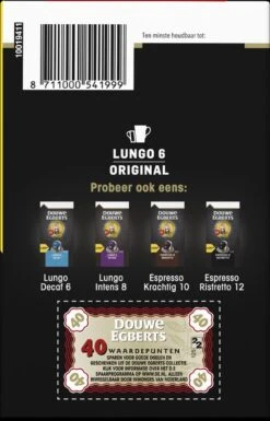 Douwe Egberts Lungo Original Koffiecups (6) - 5 X 40 Koffiecups 9 Douwe Egberts Lungo Original Koffiecups (6) - 5 X 40 Koffiecups -Koffie Series Winkel 770x1200 3