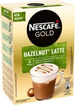 Nescafé Gold Hazelnoot Latte Oploskoffie - 6 Doosjes à 8 Zakjes -Koffie Series Winkel 855x1200