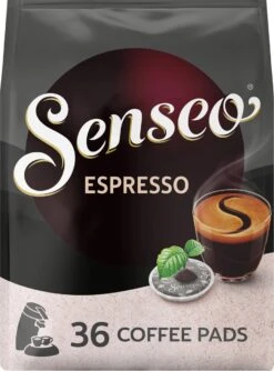 Senseo Espresso Koffiepads - 9/9 Intensiteit - 10 X 36 Pads -Koffie Series Winkel 887x1200