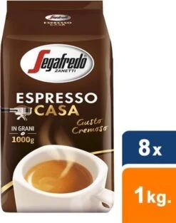 Segafredo Espresso Casa Koffiebonen - 8 X 1 Kg -Koffie Series Winkel 947x1200 1