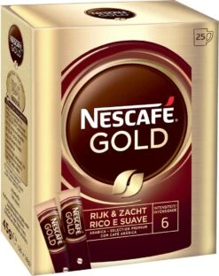 Nescafé Gold Oploskoffie - 6 Doosjes à 25 Zakjes -Koffie Series Winkel 949x1200