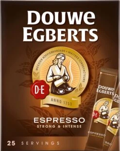 Douwe Egberts Espresso Sticks Oploskoffie - 6 X 25 Zakjes -Koffie Series Winkel 954x1200