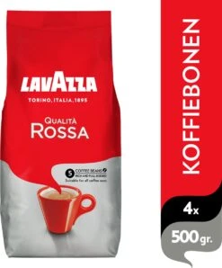 Lavazza Qualita Rossa Koffiebonen - 500 Gram X4 -Koffie Series Winkel 993x1200